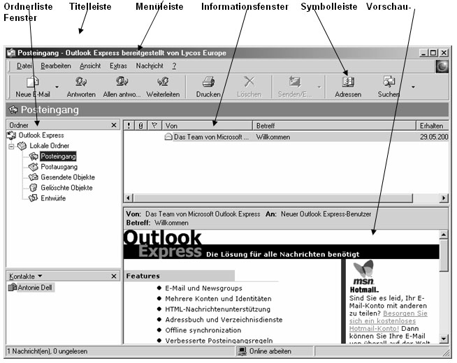 Outlookfenster