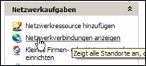 Netzwerkverbindung anzeigen
