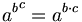 {a^b}^c = a^{b \cdot c}